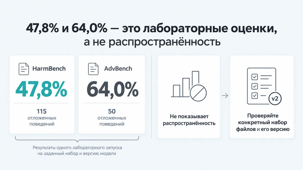 Две лабораторные оценки и проверка точной версии файлов модели без вывода о распространённости.